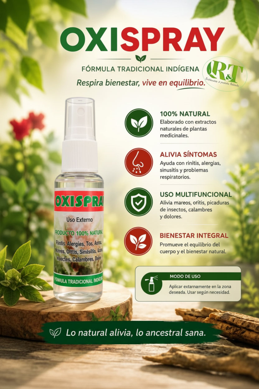 OXISPRAY – Spray Natural de Uso Externo