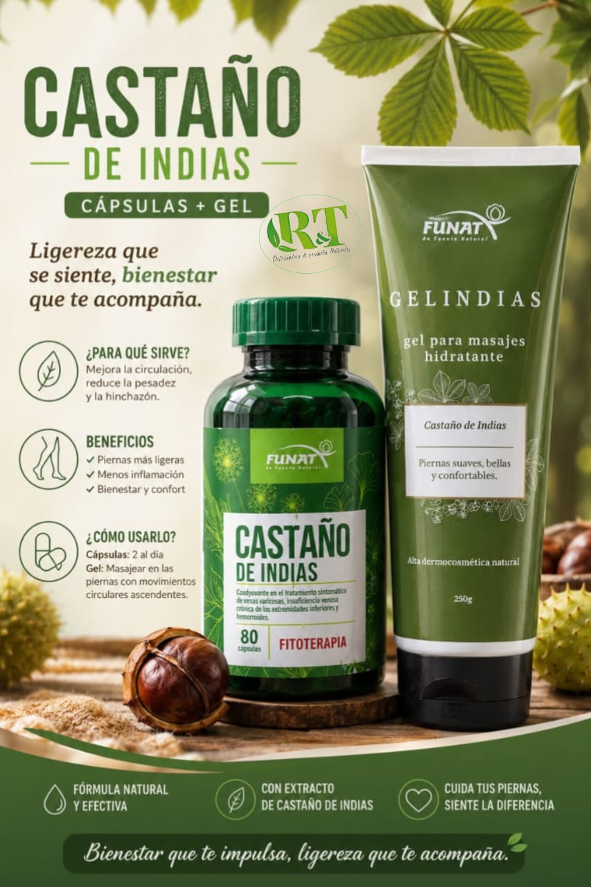 🌿 Castaño de Indias + Gel – Kit Completo para el Bienestar de tus Piernas