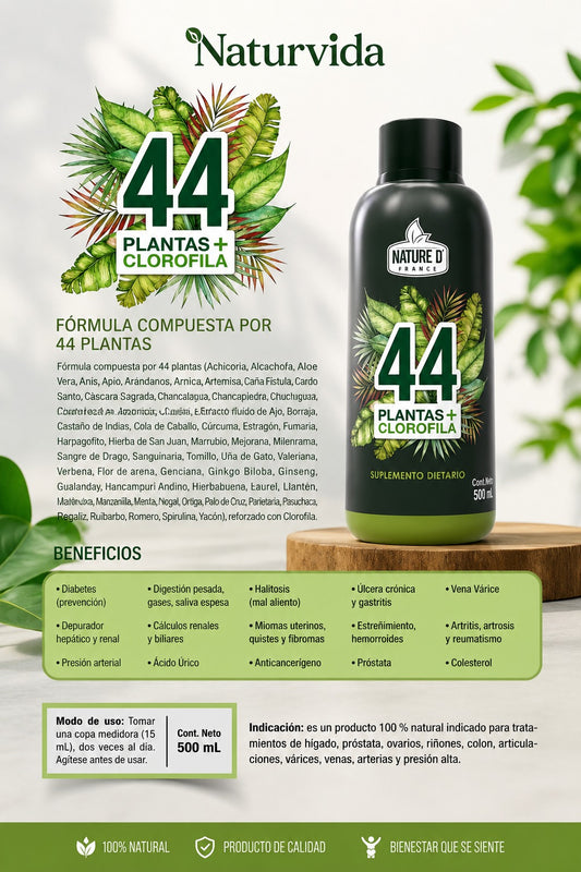 🌿✨ 44 PLANTAS + CLOROFILA ✨🌿