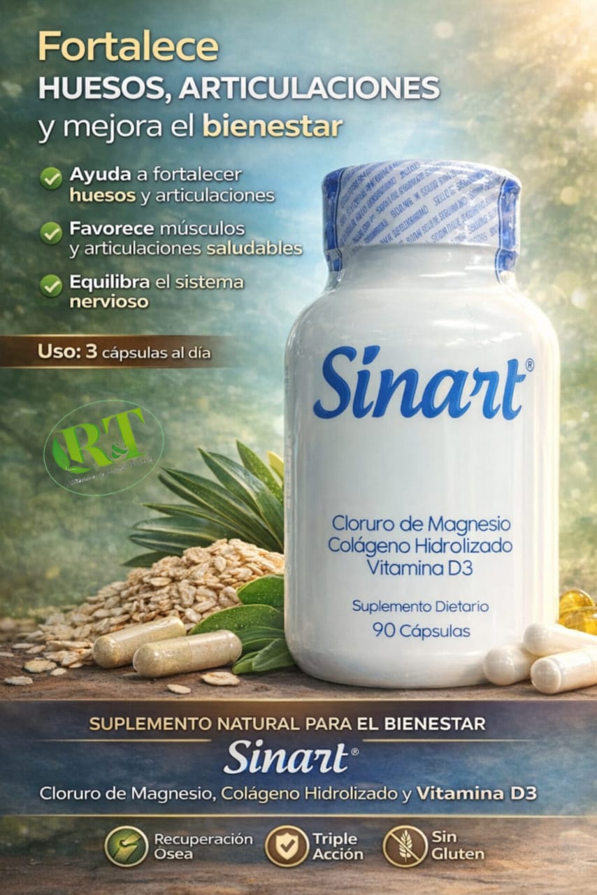 🦴 Sinart – Cloruro de Magnesio, Colágeno Hidrolizado y Vitamina D3